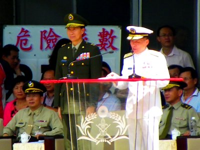 Vice Minister of National Defence Admiral Kao Speech in Practice End 20120908
