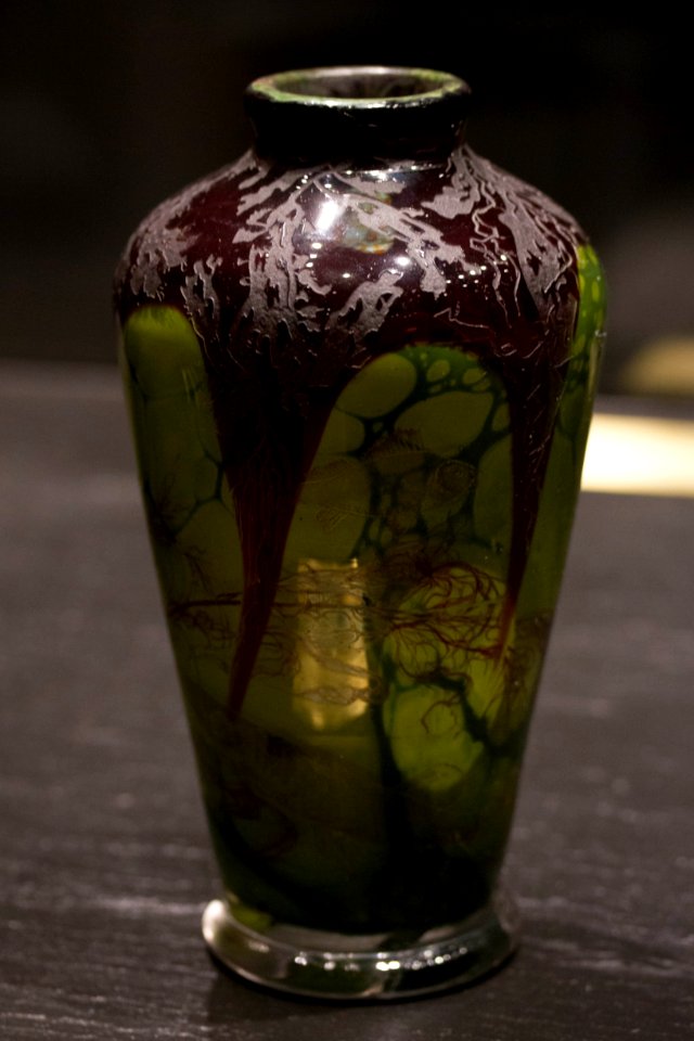 Vase Algues et poisson