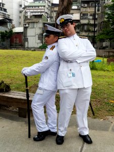 Two Admiral Cosplayers in Plaza 20140705
