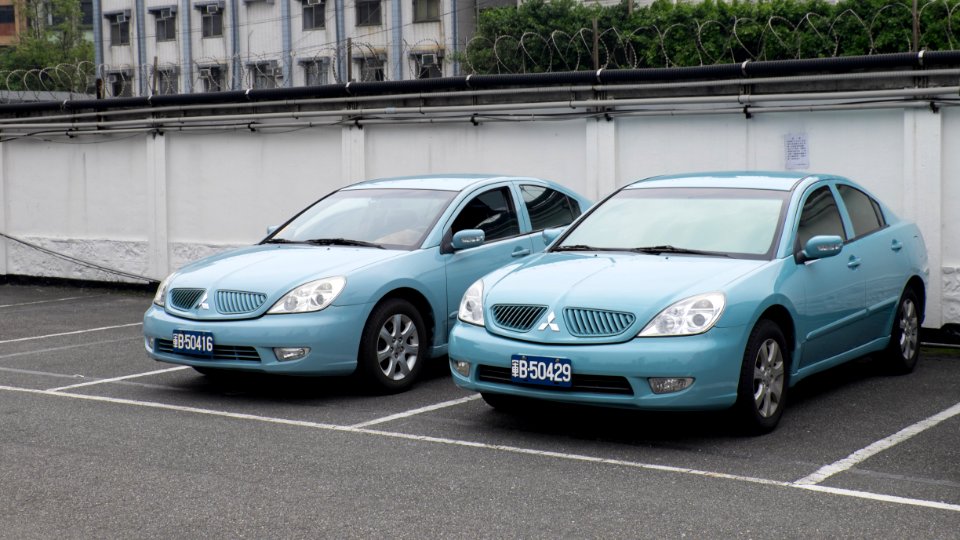Two ROCN Mitsubishi Grunders Parked at Keelung Naval Pier 20150316a