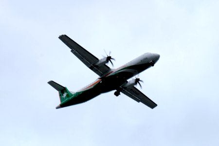 UNI Air ATR 72-600 B-17012 on Final Approach at Taipei Songshan Airport 20150829