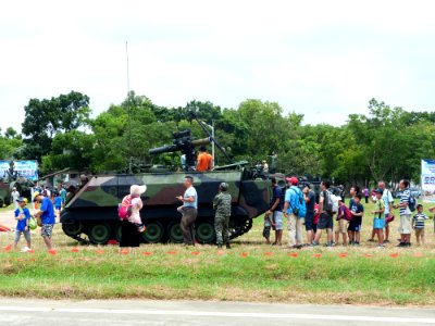 Visitors Waiting aboard ROCMC CM-25 at Gangshan Air Force Base 20170812