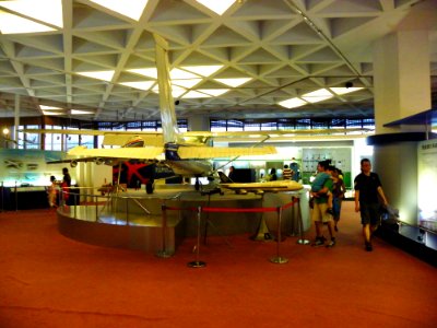 Visitors in Civil Aviation Area, 1st Floor of Aviation Museum 20140330b