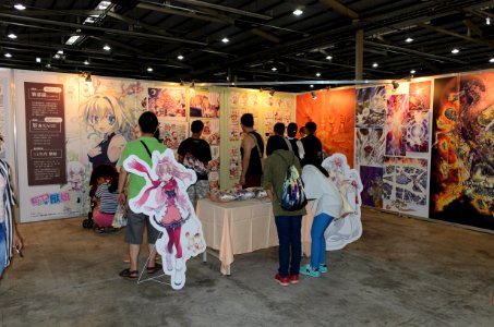 Visitors Watching Manga Gallery in 2015FFTC 20150801