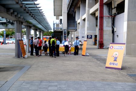 Visitors Checking Point of 2015 Hsinchu Air Force Base Open Day in THSR Hsinchu Station 20151121