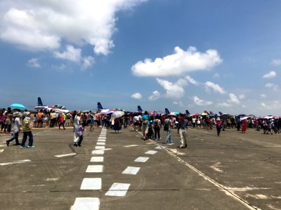 Visitors at Gangshan Air Force Base Open Day 20170812ic