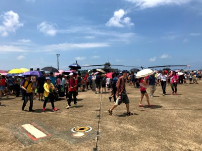 Visitors at Gangshan Air Force Base Open Day 20170812ia