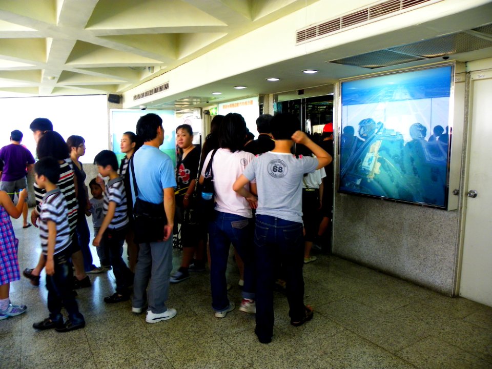 Visitors Leaving Observation Tower Top by Elevator 20140330