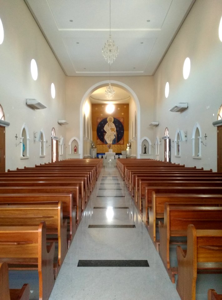 Vista interna da Igreja Matriz de Pau dos Ferros (RN)