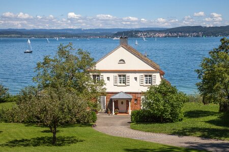Houses building lake constance