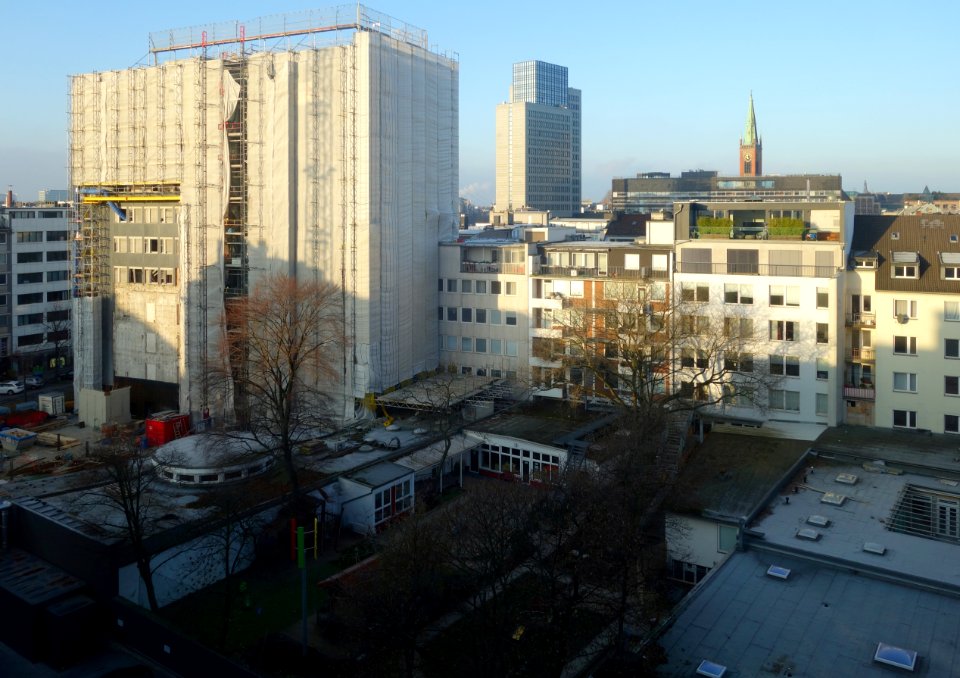 View from hotel Nikko, Düsseldorf, December 31, 2019 (2)