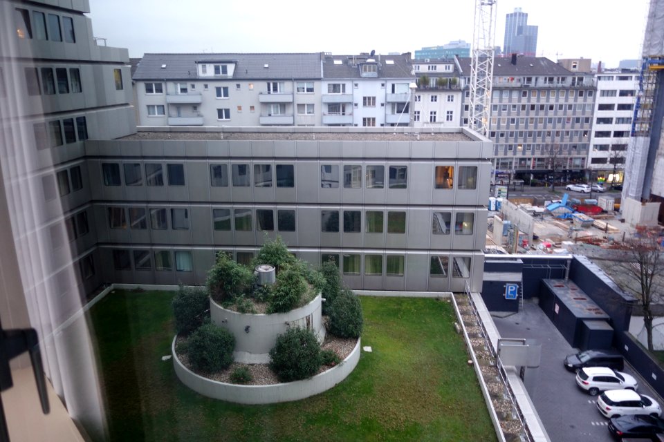 View from hotel Nikko, Düsseldorf, December 31, 2019 (1)