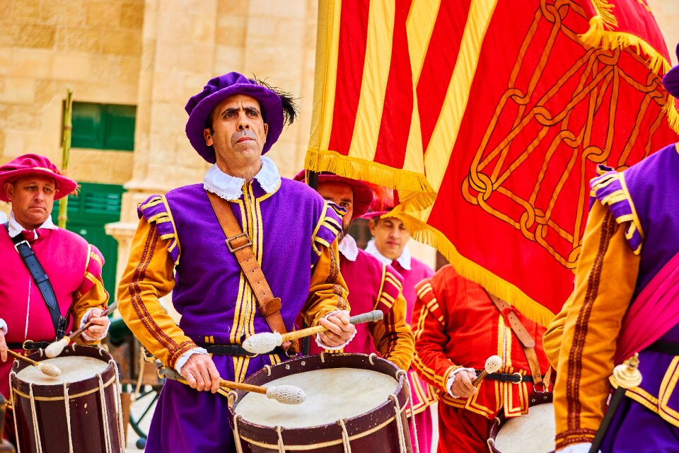 Human drummer celebration