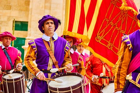 Human drummer celebration