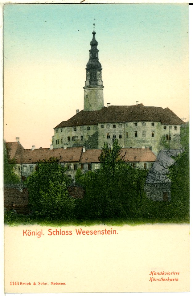 01143-Weesenstein-1899-Schloß-Brück & Sohn Kunstverlag