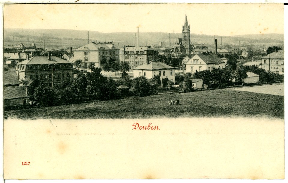 01217-Deuben-1899-Blick auf Deuben-Brück & Sohn Kunstverlag