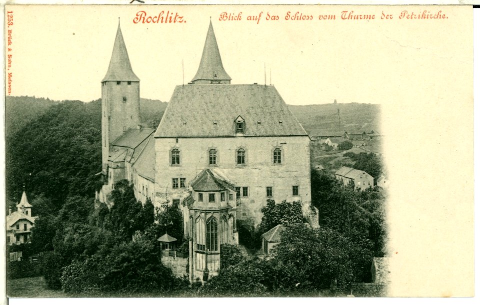 01253-Rochlitz-1899-Blick auf das Schloß-Brück & Sohn Kunstverlag