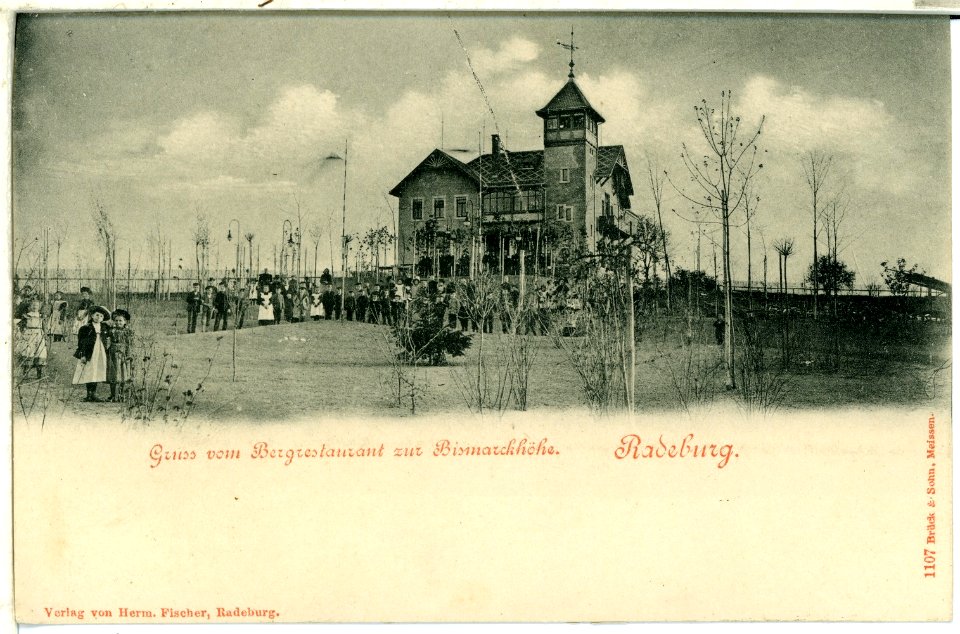 01107-Radeburg-1899-Bergrestaurant zur Bismarckshöhe-Brück & Sohn Kunstverlag