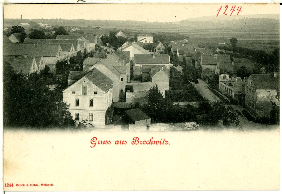01244-Brockwitz-1899-Blick auf Brockwitz-Brück & Sohn Kunstverlag