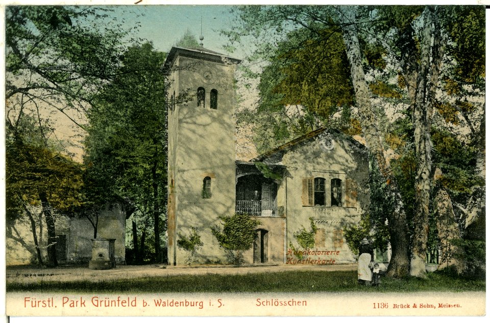01136-Grünfeld-1899-Park und Schlößchen-Brück & Sohn Kunstverlag