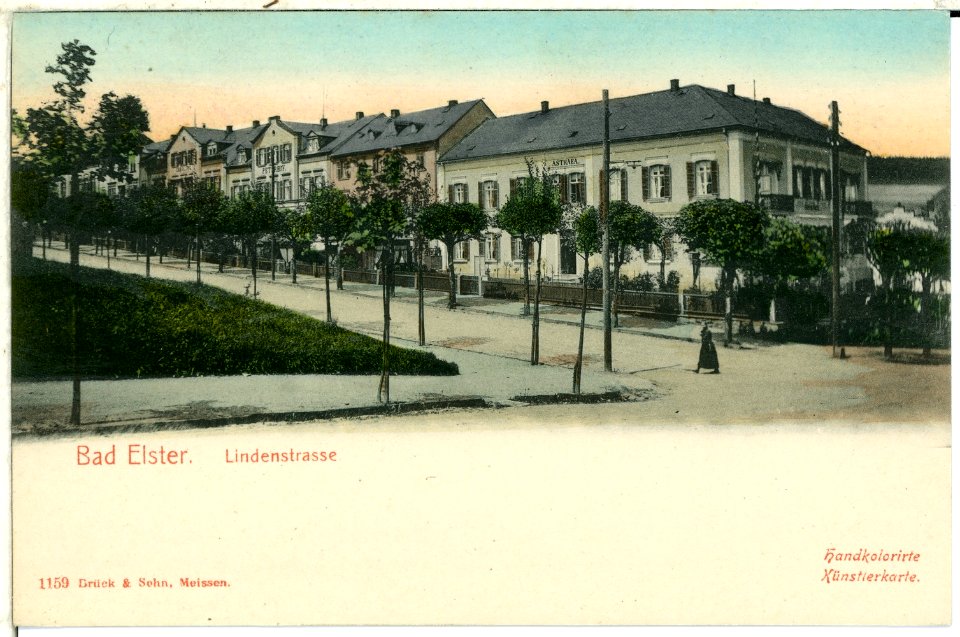 01159-Bad Elster-1899-Lindenstraße-Brück & Sohn Kunstverlag