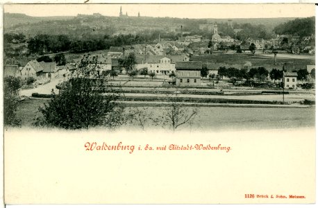 01128-Waldenburg-1899-mit Altstadt-Brück & Sohn Kunstverlag