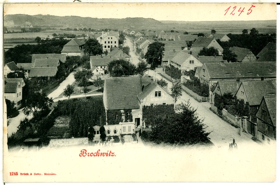 01245-Brockwitz-1899-Blick auf Brockwitz-Brück & Sohn Kunstverlag