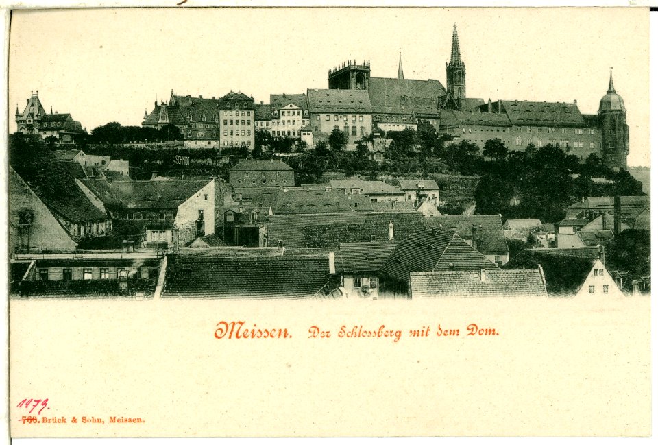 01179-Meißen-1899-Schloßberg mit Dom-Brück & Sohn Kunstverlag