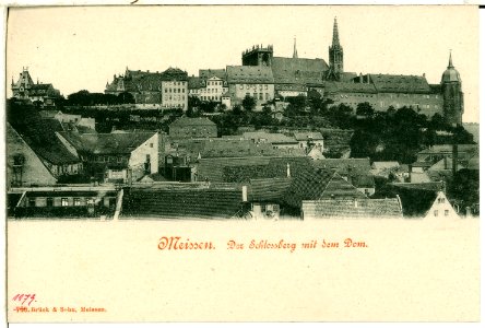 01179-Meißen-1899-Schloßberg mit Dom-Brück & Sohn Kunstverlag