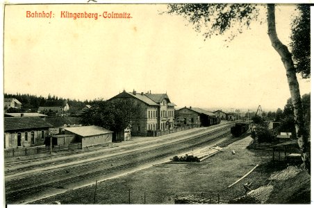 01257-Klingenberg-1899-Bahnhof-Brück & Sohn Kunstverlag