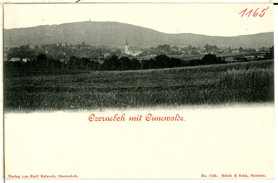01165-Cunewalde-1899-Czorneboh mit Cunewalde-Brück & Sohn Kunstverlag