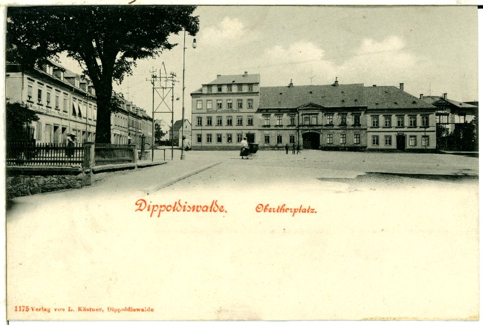01175-Dippoldiswalde-1899-Obertherplatz-Brück & Sohn Kunstverlag