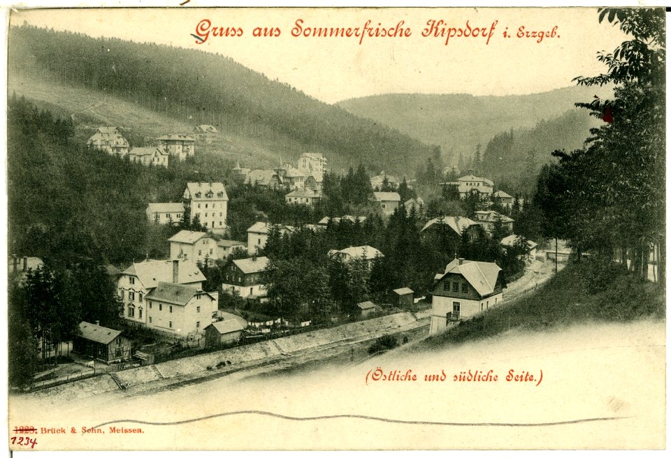 01234-Kipsdorf-1899-Blick auf Kipsdorf, östliche und südliche Seite-Brück & Sohn Kunstverlag