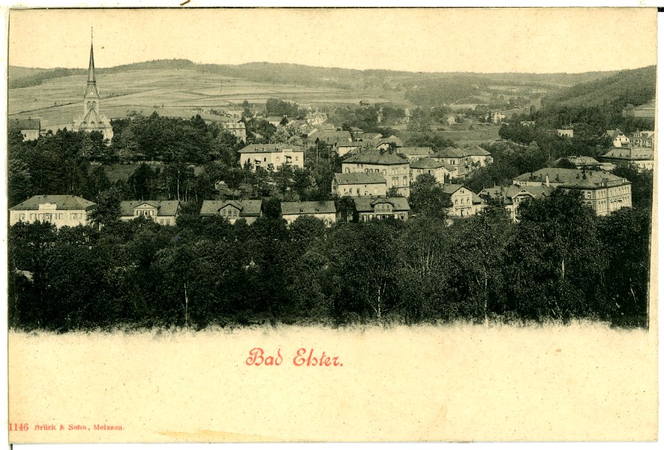 01146-Bad Elster-1899-Blick auf Bad Elster-Brück & Sohn Kunstverlag