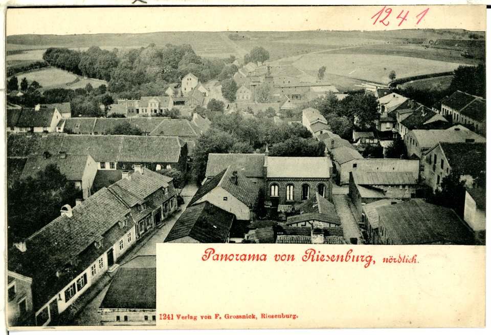 01241-Riesenburg-1899-Panorama von Riesenburg, nördlich-Brück & Sohn Kunstverlag