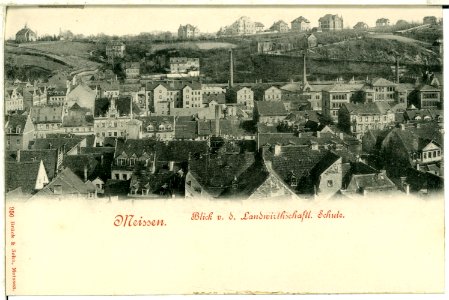 00950-Meißen-1899-Blick von der Landwirtsch. Schule-Brück & Sohn Kunstverlag