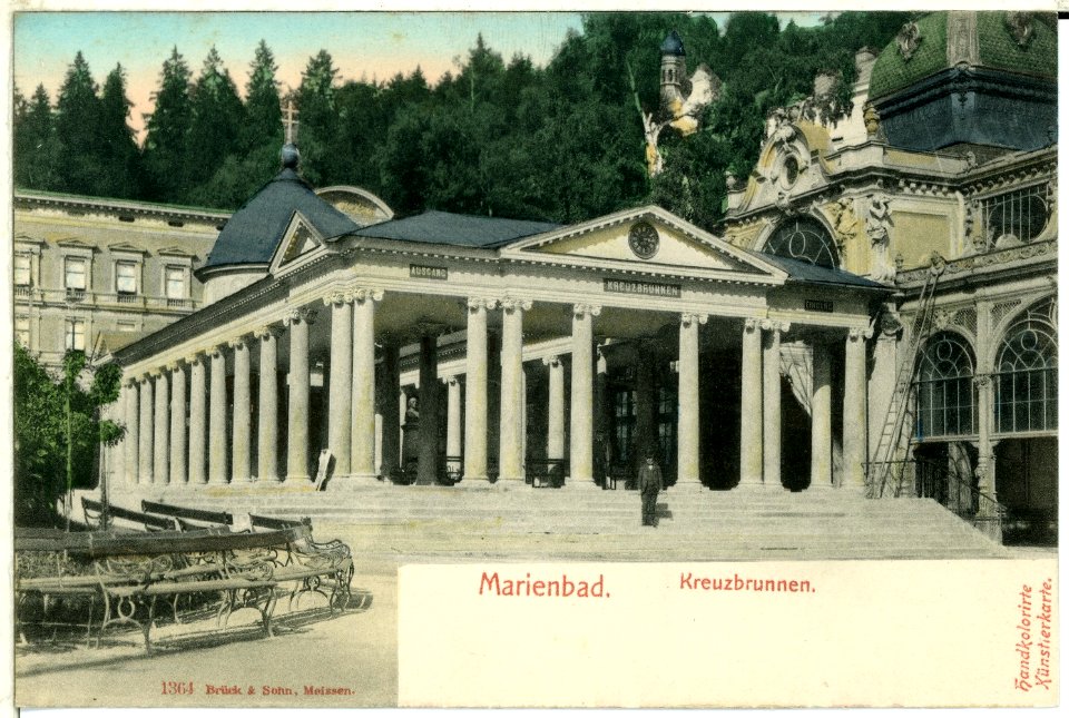 01364-Marienbad-1899-Kreuzbrunnen-Brück & Sohn Kunstverlag