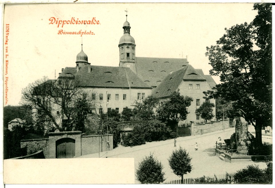 01176-Dippoldiswalde-1899-Bismarckplatz-Brück & Sohn Kunstverlag