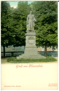 00932-Marienbad-1899-Denkmal-Brück & Sohn Kunstverlag