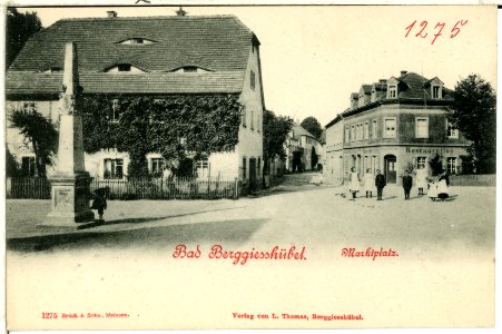 01275-Berggießhübel-1899-Marktplatz-Brück & Sohn Kunstverlag