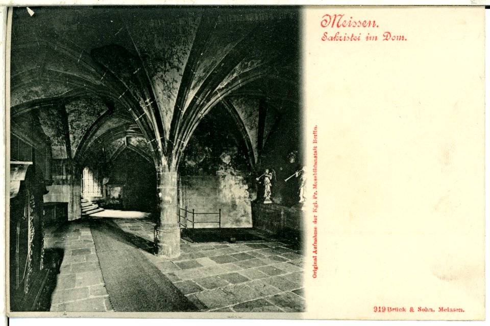00919-Meißen-1899-Sakristei im Dom-Brück & Sohn Kunstverlag