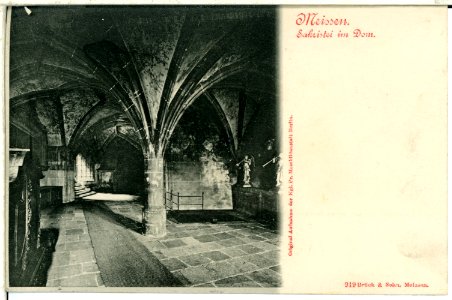 00919-Meißen-1899-Sakristei im Dom-Brück & Sohn Kunstverlag