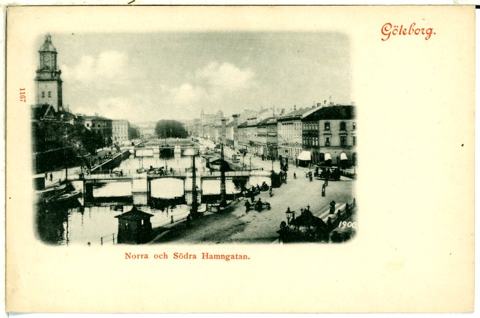 01167-Göteborg-1899-Norra och Södra Hamngatan-Brück & Sohn Kunstverlag