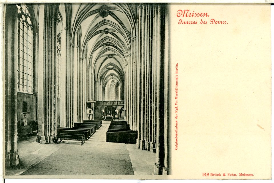 00918-Meißen-1899-Inneres des Domes-Brück & Sohn Kunstverlag