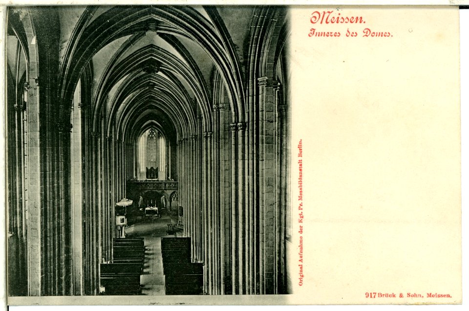 00917-Meißen-1899-Inneres des Domes-Brück & Sohn Kunstverlag