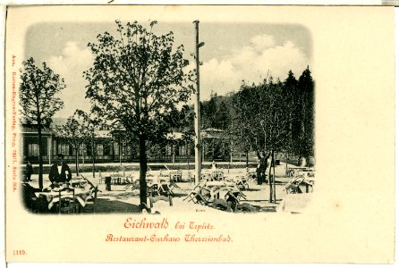 01119-Eichwald-1899-Restaurant - Kurhaus Theresienbad-Brück & Sohn Kunstverlag