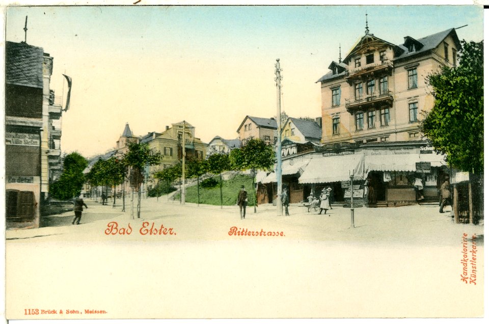 01153-Bad Elster-1899-Ritterstraße-Brück & Sohn Kunstverlag