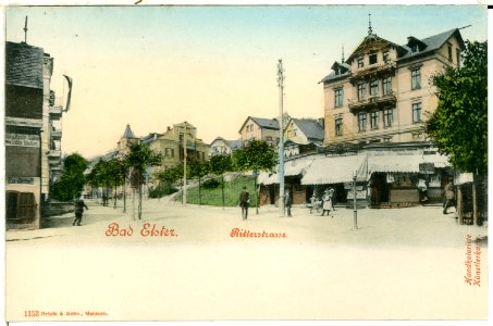 01153-Bad Elster-1899-Ritterstraße-Brück & Sohn Kunstverlag