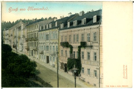00934-Marienbad-1899-Straßenansicht-Brück & Sohn Kunstverlag