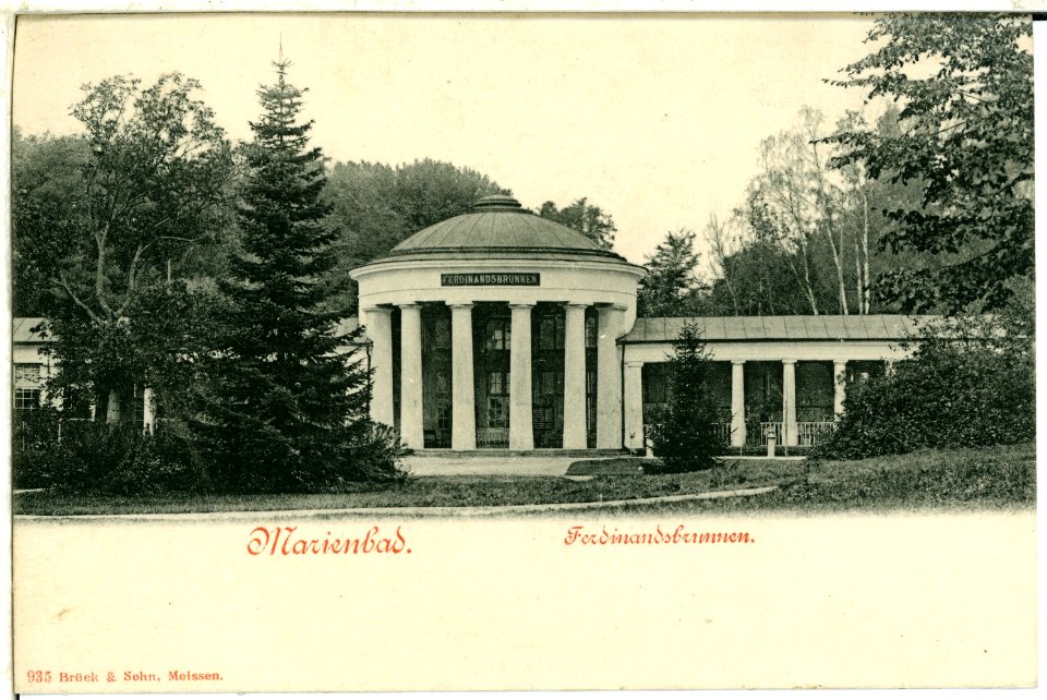 00935-Marienbad-1899-Ferdinandsbrunnen-Brück & Sohn Kunstverlag